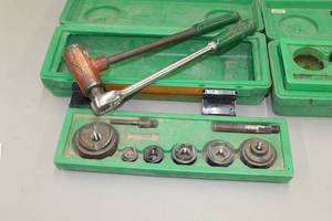 lot 253 image: Greenlee Knock-Out Punch Set, Case