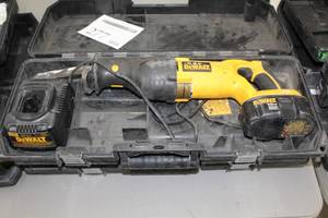 lot 277 image: DeWalt DC385 18V Variable Speed Reciprocating Saw, Charger, Case