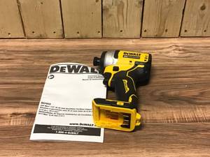 lot 55 image: DEWALT ATOMIC 20-Volt MAX Cordless Brushless Compact 14 in. Impact Driver (Tool-Only) Customer Returns See Pictures