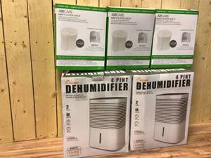 lot 8 image: AIRCARE 3.6-Gal. Evaporative Humidifier for 3,600 sq. ft. & Crane 4 Pint Compact Dehumidifier with 2 Settings for Small to Medium Rooms up to 300 sq. ft. Customer Returns See Pictures