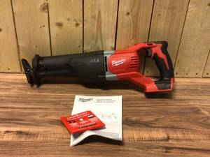 lot 26 image: Milwaukee M18 18-Volt Lithium-Ion Cordless SAWZALL Reciprocating Saw (Tool-Only) Customer Returns See Pictures