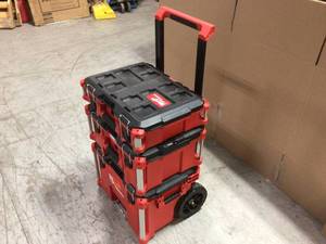 lot 101 image: PACKOUT 22 in. Modular Tool Box Storage System by Milwaukee Customer Returns See Pictures
