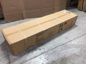 lot 111 image: Ready-to-Assemble 24-Gauge Steel Freestanding Garage Cabinet in Black (36 in. W x 72 in. H x 18 in. D) by Husky Customer Returns See Pictures