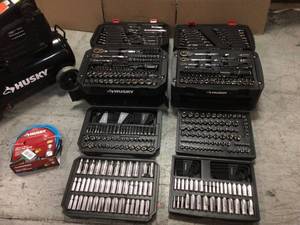 lot 113 image: Lot of Assorted Mixed Husky Tools and Power Tools Customer Returns See Pictures