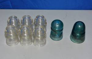 lot 21 image: lot of glass insulators