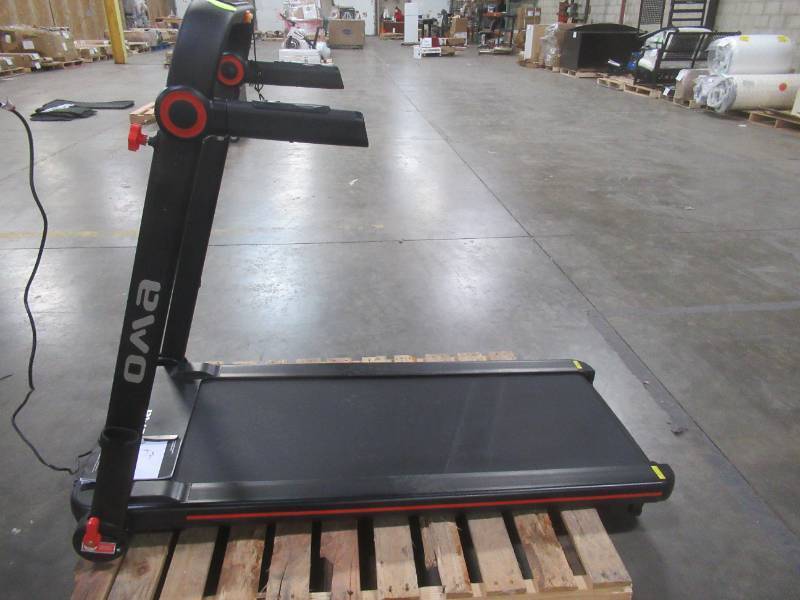 lot 125 image: OMA Treadmills for Home 1012EB with Max 2.25 HP 300 LBS Capacity Folding Treadmill for Running and Walking Jogging Exercise with 36 Preset Programs, Tracking Pulse, Calories - Broken Tablet Holder.