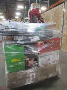 lot 115 image: MIXED PALLET (42 Pieces) OF HOME DECOR, HOME IMPROVEMENT MATERIALS  AND MORE - RETAIL VALUE $3,457.83