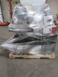 lot 128 image: MIXED PALLET (31 Pieces) OF FURNITURE, ELECTRONICS, SMALL HOUSEWARES AND MORE - RETAIL VALUE $2,521.22