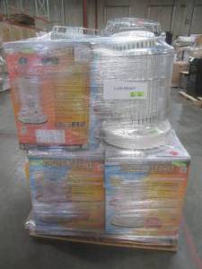 lot 134 image: PALLET (9 Pieces) OF DURAHEAT Portable Convection Kerosene Heaters, Provides 23,800 Btus of Warmth - RETAIL VALUE $1,615.05