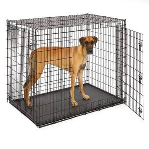 lot 101 image: MidWest Homes For Pets XX-Large Double Door Wire Dog Crate, 54, SL54DD.