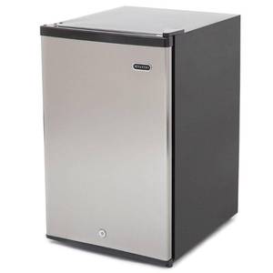 lot 222 image: Whynter Upright Stainless Steel Freezer with Lock Model CUF-210SS