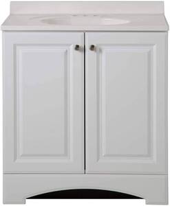 lot 208 image: Glacier Bay 36.5 Vanity & Vanity Top Model GB36P2-WH (Scratch & Dent)