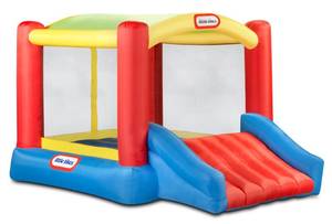 lot 257 image: Little Tikes Jump n Slide 9x12 Inflatable Bounce House Model 620089