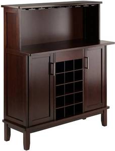 lot 262 image: Winsome Beynac Bar Wine Cabinet Model 40339 (Scratch & Dent)