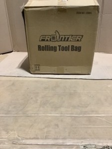 Frontier 15 in. Heavy-Duty Rolling Tool Bag with Wheels in Black and Blue. See Pictures