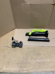 RYOBI ONE 18V 90 MPH 200 CFM Cordless Battery Leaf BlowerSweeper with 2.0 Ah Battery and Charger. See Pictures