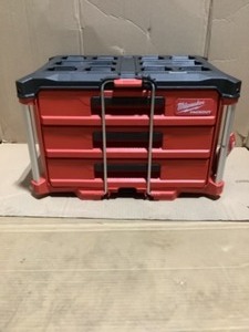 Milwaukee PACKOUT 22 in. Modular 3-Drawer Tool Box with Metal Reinforced Corners. See Pictures
