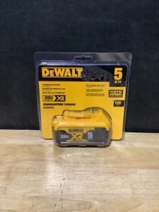 DEWALT 20-Volt MAX XR Premium Lithium-Ion 5.0Ah Battery Pack. See Pictures