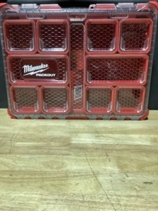 Milwaukee PACKOUT 11-Compartment Impact Resistant Portable Small Parts Organizer. See Pictures