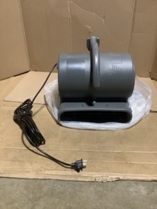 B-Air 12 HP Air Mover for Janitorial Water Damage Restoration Stackable Carpet Dryer Floor Blower Fan in Grey. See Pictures