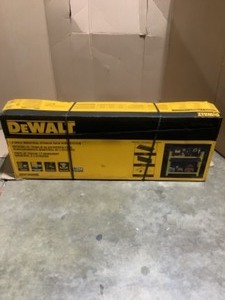 DEWALT Yellow 2-Shelf Garage Storage Workbench Kit. See Pictures