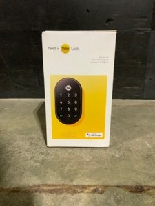 lot 24 image: Google Nest x Yale Lock - Tamper-Proof Smart Deadbolt Lock with Nest Connect - Oil Rubbed Bronze. See Pictures