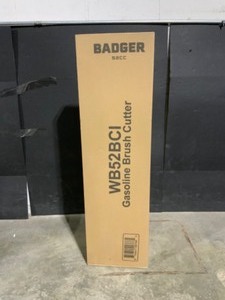 lot 38 image: BADGER 52 cc Gas 2-Cycle 2-in-1 Brush Cutter and String Hand Held Trimmer. See Pictures