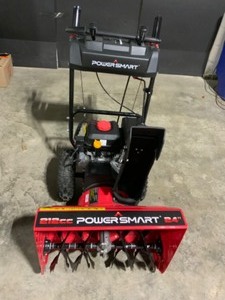 lot 59 image: PowerSmart 24 in. 212cc 2-Stage Electric Start Gas Snow Blower. See Pictures
