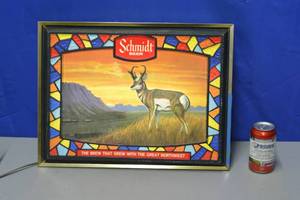 Schmidt Beer antelope 3d sign