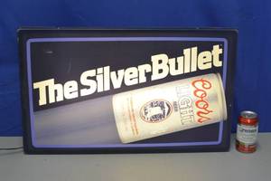 The Silver Bullet Lighted Coors light sign