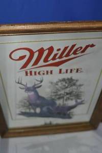 Miller High Life White tailed Deer Minnesota mirror