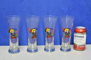 Bud Light Spud Mackenzie glasses