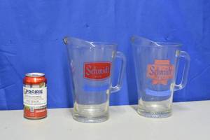 2 Schmidt pitchers different logos