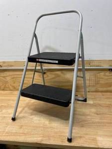 lot 61 image: COSCO 2-Step Folding Steel Step Stool, 200 lb Capacity