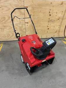 lot 71 image: TROY-BILT Squall 21 in. 179 cc Single-Stage Gas Snow Blower with Electric Start and E-Z Chute Control