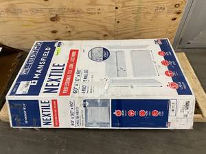 lot 57 image: MANSFIELD NexTile 60-in W x 60-in H x 30-in L 4-Piece White FiberglassPlastic Composite Bathtub Back Wall Panel