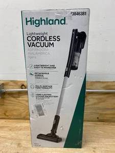 lot 79 image: HIGHLAND Cordless Stick Vacuum (Convertible To Handheld)