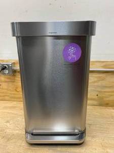 lot 81 image: SIMPLEHUMAN 11.9 GAL Trash Can