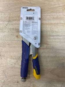 lot 93 image: IRWIN IRHT8257311T Vise Grip Vise-Grip Fast Release 11t Locking Plier, 10 In Oal, 1-78 In Jaw Opening, Ergonomic Handle, 58 In W Jaw