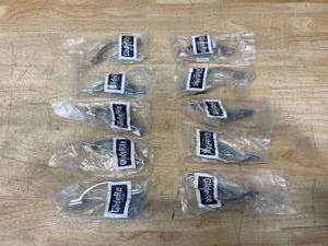 lot 77 image: GLIDERITE Lot of 10-  3 CC Arched Square Cabinet Pull Handles Polished Chrome - 4355-PC-1