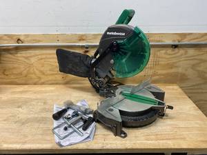 lot 95 image: Metabo HPT 10-in Single Bevel Compound Corded Miter Saw