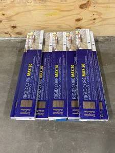 lot 20 image: Lot of 7 Cases of FC29101-6 RIGID CORE MAX 20 Waterproof-Stone Composite Flooring (166.6 sq. ft)