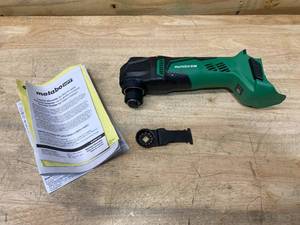 lot 107 image: Metabo HPT Brushless 18-volt Variable Speed Oscillating Multi-Tool Kit (Tool Only)
