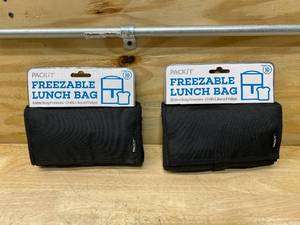 lot 111 image: PACKIT Lot of 2- Freezable Lunch Bags (Black)