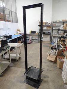 Data rack  19 wide by 7ft tall (SHELF HAS BEEN REMOVED DUE TO DAMAGED BRACKET)
