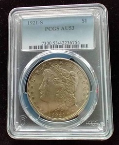 1921-S Morgan Dollar - AU53