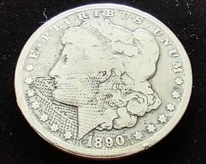 1890-CC Morgan Dollar