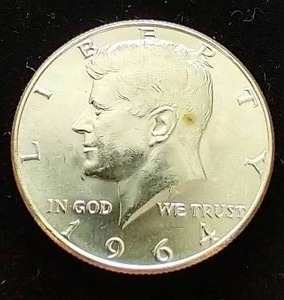 Beautiful Uncirculated 1964 Kennedy Half Dollar