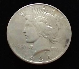 1934-S Peace Dollar