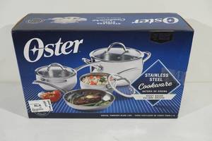 Oster 7 Piece Stainless Steel Cookware Set